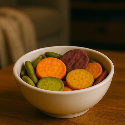 MIJOMA Knusprige Gemüsechips 3x90g – Veganer Gemüsesnack mit Meersalz – Glutenfrei, Halal, Kosher – Ohne Transfette – Wiederverschließbar – Bunt, knusprig, natürlich