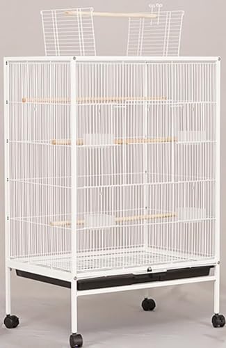 鳥かご ケージ 大型 高強度 豪華ケージ 大きい 鳥小屋 インコ トリカゴ オカメ セキセイ ボタン 文鳥 キャスタ-付き 簡単に移動できる お手入れ簡単