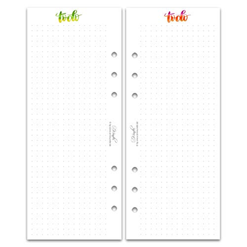 SinnWunder® ToDo-Listen passend zu den Kalender-Einlagen - 40 Blatt Planer-Einlagen für ToDo's - doppelseitig bedruckt - LetteringSinn - Din A5 Cover