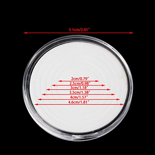 Caja para Monedas XISAOK 46mm con 5 Anillos de Almohadilla miniatura 3