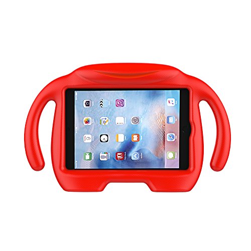 LEDNICEKER Kids Case for iPad Mini 1 2 3 4 5 - Light Weight Shock Proof Handle Stand Kids Friendly for iPad Mini, Mini 5 (2019), Mini 4, Mini 3rd Generation, Mini 2 Tablet - Red
