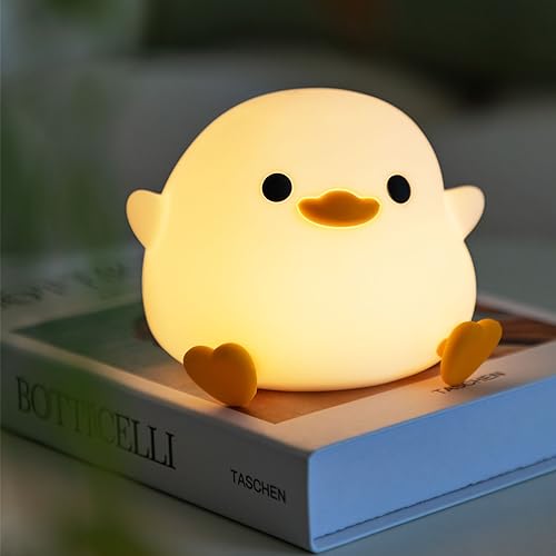 Image of Hplvetoys Duck LED Luminous Night Light - Silica Gel Creative Light for Bedside Reading, Suitable for Bedroom Decoration