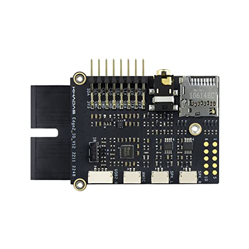 Khadas Edge2 IO Module, Universal GPIO Expansion Board with UHS-I SD Card Reader, Dual-Channel Infrared Receiver