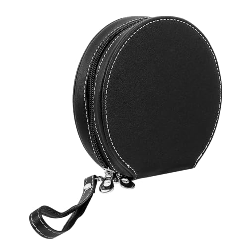 BRIGHTFUFU Car CD Case Portable CD Holder with Lanyard Capacity Disc Organizer for Travel Home Use Sleek Design for Long Road Trips and Daily Commutes