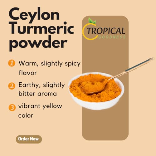 Tropical Goodness Organic Ground Turmeric 16 oz (1 lb), USDA & Kosher Certified, Rich in Curcumin, Authentic Tropical flavour, Ground,Non-GMO, Gluten-Free - Image 6