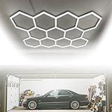 Photo Gallery aetereos luce led esagonale per garage, luce a nido d’ape da garage con luminosità elevata, 62400 lumen, 14 sistemi a griglia, 6500k, illuminazione a griglia esagonale per garage 11holes-220v Photo Gallery aetereos luce led esagonale per garage, luce a nido d’ape da garage con luminosità elevata, 62400 lumen, 14 sistemi a griglia, 6500k, illuminazione a griglia esagonale per garage 11holes-220v