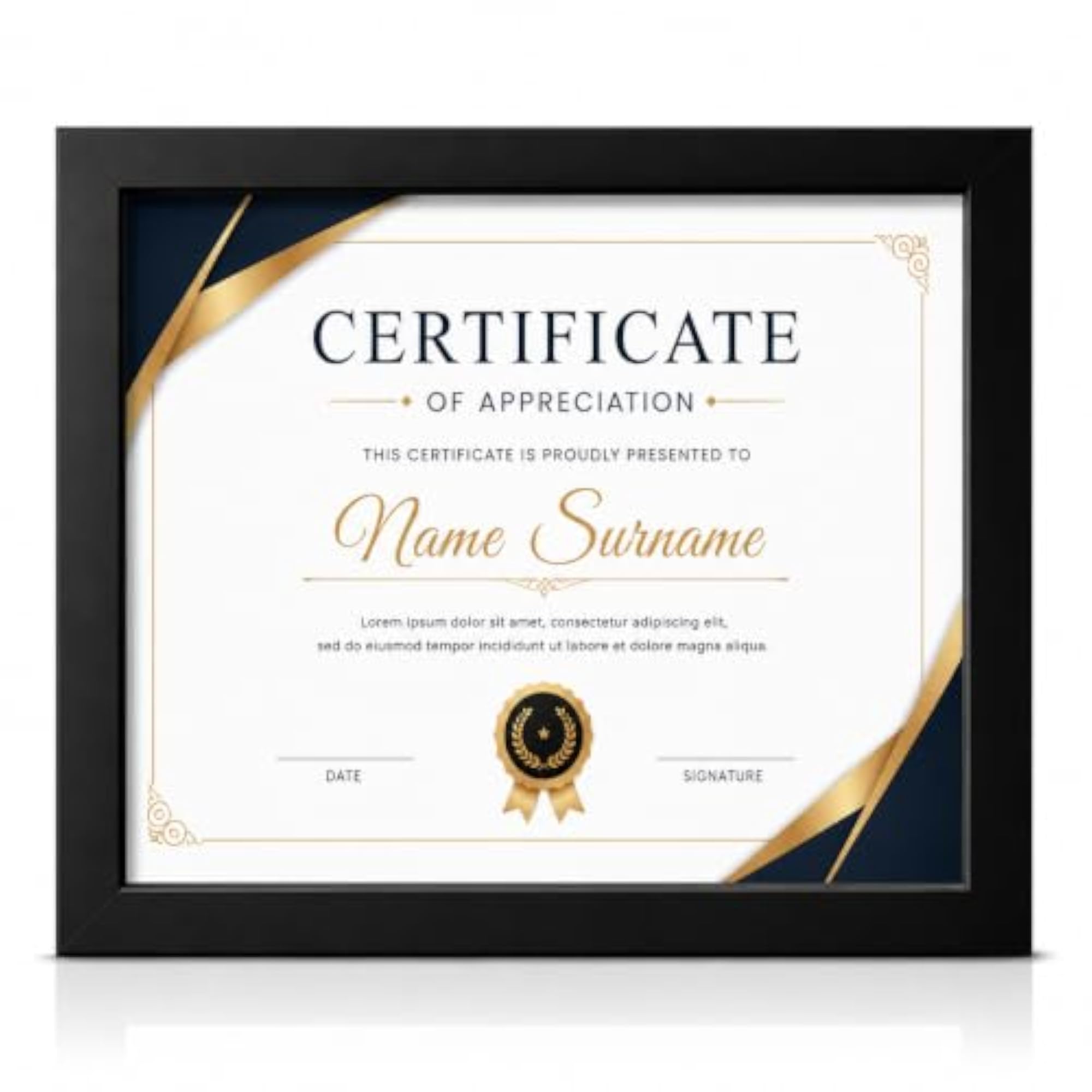 Premium Certificate Frame for Certificate of Appreciation