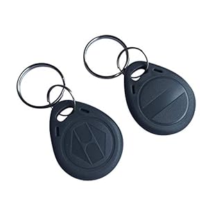 YARONGTECH-125khz rewritable T5577 RFID keyfobs/tag for Hotel key-10pcs (Grey)