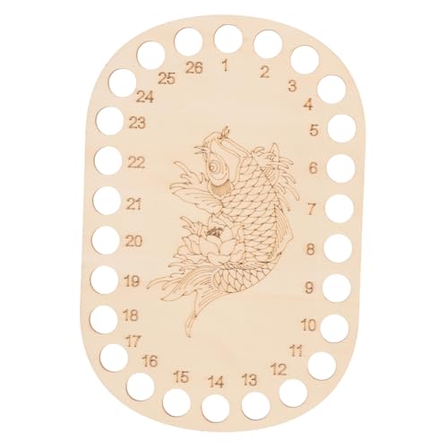 ERINGOGO Sewing Thread Holder 26 Pocket Yarn Organizer Wooden Thread Organizer for Embroidery Floss