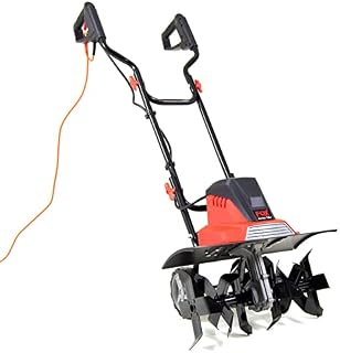 Fox Electric Garden Tiller 1500w Soil Cultivator Rotovator 450mm Working Width 220mm Tilling Depth 6 Tines 4 Blades - 2 Years Warranty