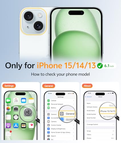 Image of FNTCASE for iPhone 15 Case: for iPhone 14 Case & iPhone 13 Case [Compatible with Magsafe] Translucent Matte Cases with [Screen Protector] Military Grade Shockproof Protective Phone Cover - Light Moss