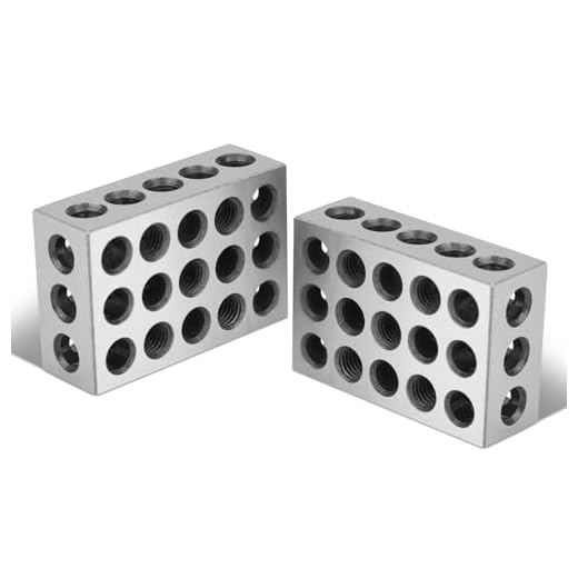 1-2-3 Spännblock, precisionshärdat stål 23 hål spännblock 0,0001"maskin 123 Jig för fräsmaskin