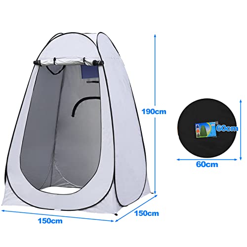 Miniatura 7 de Clipop Tienda De Ducha Camping, Tienda De Campaña De Privacidad Antirayos Uv Tienda De Vestuario Con Ventana Bolsillo Y Bolsa De Transporte