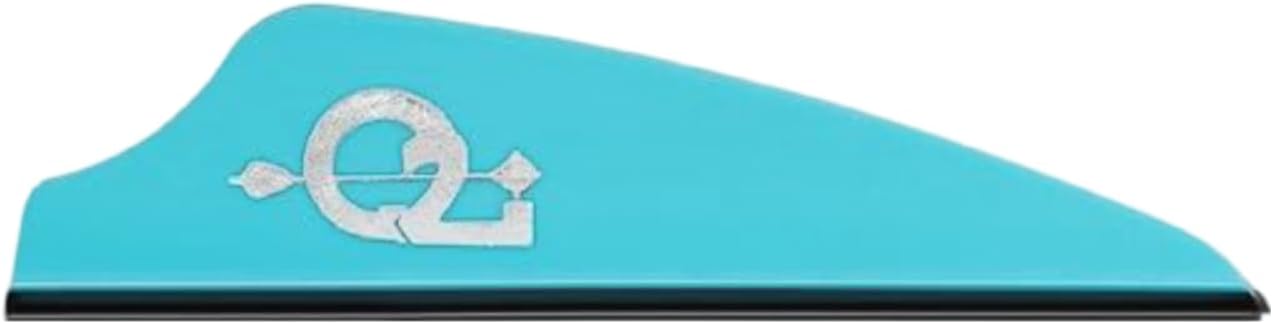 Q2i Fusion X-II Target Archery Vanes - Ultra-Lightweight with Tri-Fusion Adhesion Technology, Premium Arrow Fletching, and Low Profile Design for Archers