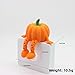 Fogsea Halloween Pumpkin Desk Figurine, Articulated 3D Printed, 2.6 x 1 x 1.6 inches, Orange