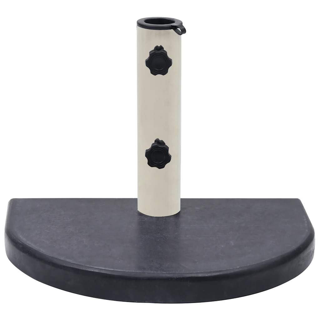 vidaXL Socle de Parasol Noir 40x28x4 cm Granite