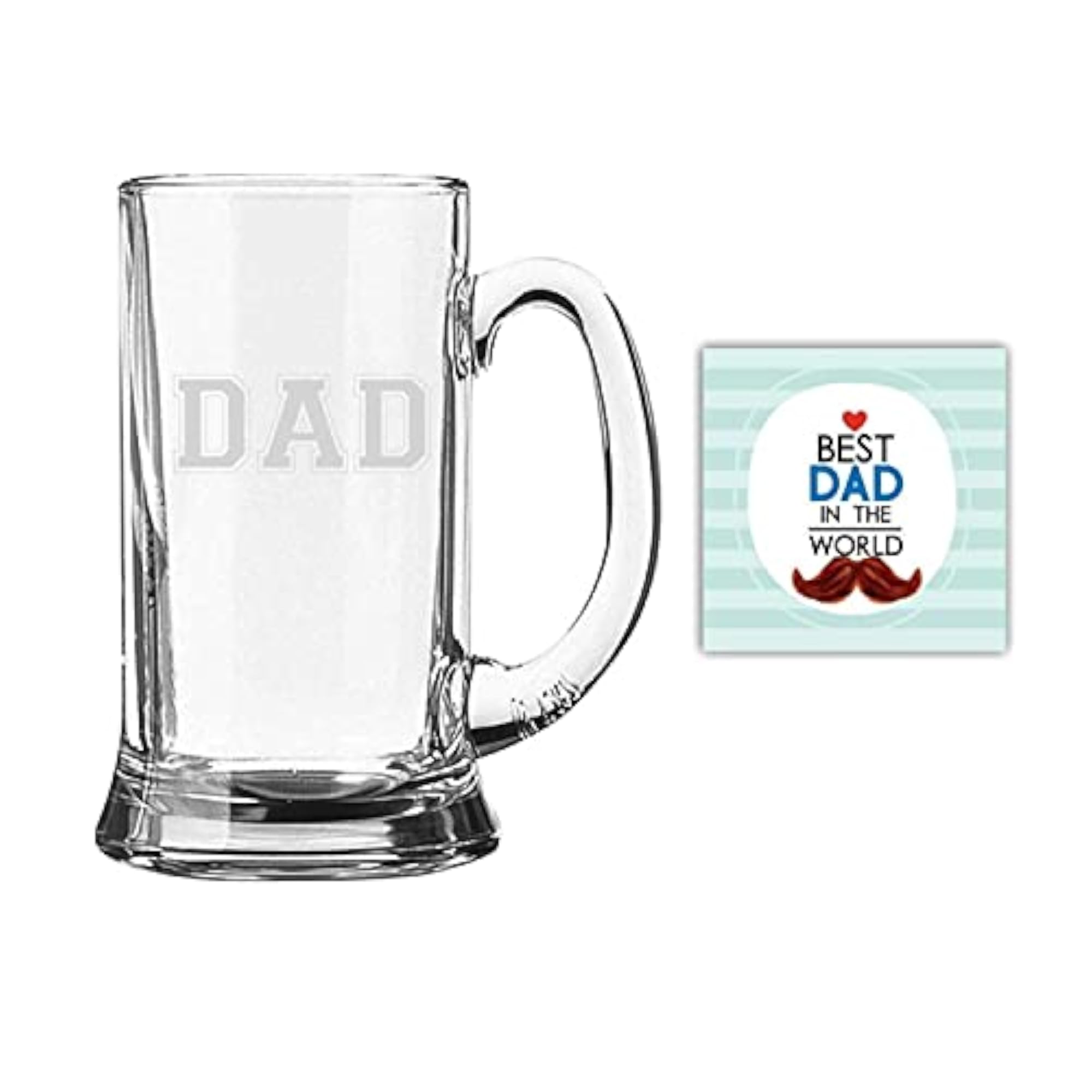 Engraved Jumbo Beer Mug for Dad, 1170 ml Gift