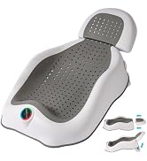 NFSVLB Baby Bath Support Newborn Bathtub with Water Temp Reminder Card - Adjustable,Ergonomic,Non...