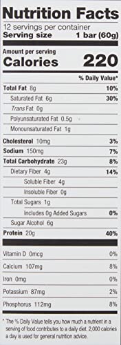 One Protein Bars, Lemon Cake, New And Improved Recipe, Gluten Free Protein Bars With 20G Protein And Only 1G Sugar, Guilt-Free Snacking For High Protein Diets, 2.12 Oz (12 Pack) #TOP7