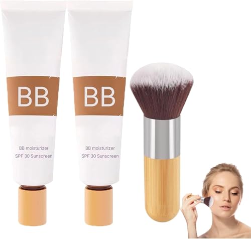BB Cream SPF 30 con pincel corrector y base hidratante unificadora 2 unidades