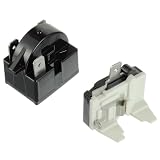 JAMHER 3 Pin 4.7 Ohm Starter Relè Compressore con 1/2HP Protezione di Sovraccarico, Compressore Starter Frigorifero Accessori per Frigorifero