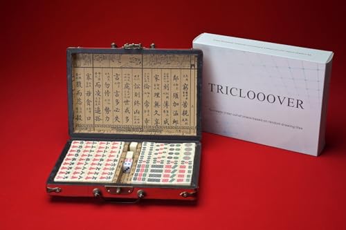 Set Vintage de Mahjong Tradicional Chino miniatura 2
