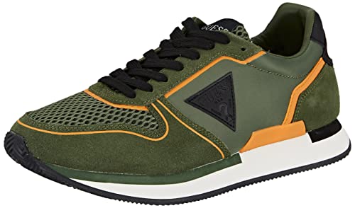 GUESS Potenza CARRYOVER, Sneaker Hombre, Verde, 42 EU