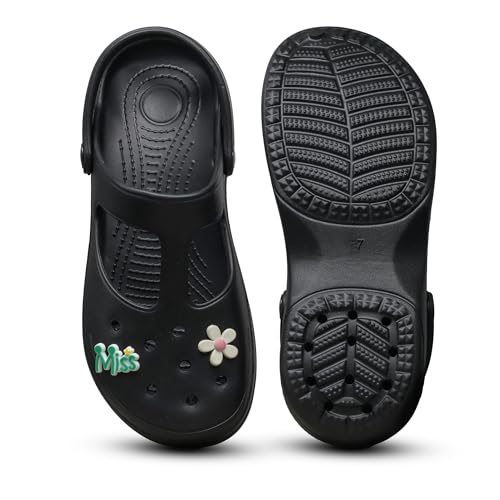 Image of ASIAN Women's INDIGO-07 Comfortable & Light Weight Clogs for Women | Stylish & Anti-Skid Sandals with Adjustable Back Strap for Adult | Waterproof & Everyday Use Mules for Girls and Ladies