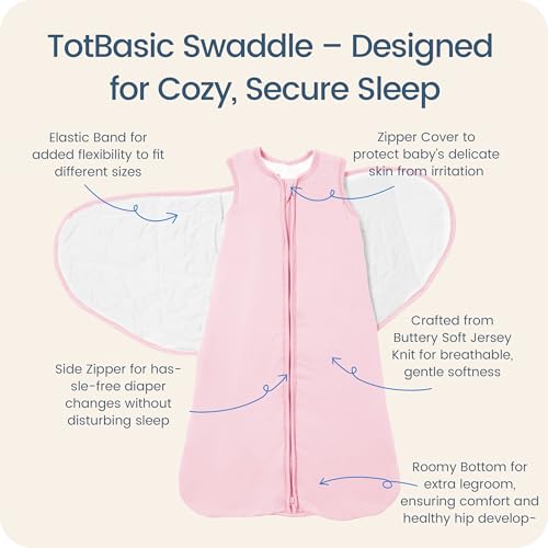 Image of Newborns Swaddle Sleep Sack 0-3 Months, 1.0 TOG Baby Blanket for Newborns, Soft Sleeping Bag for Infants