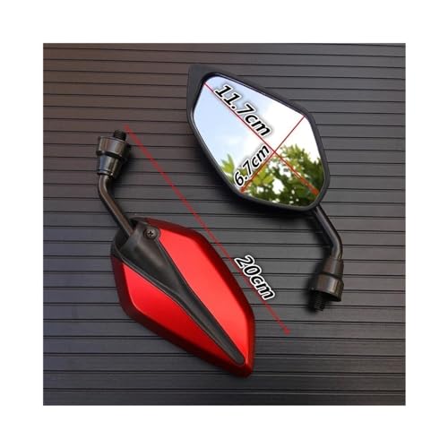 Espejos retrovisores para moto manillar universales de 10mm ideales para la ciudad y scooter 2