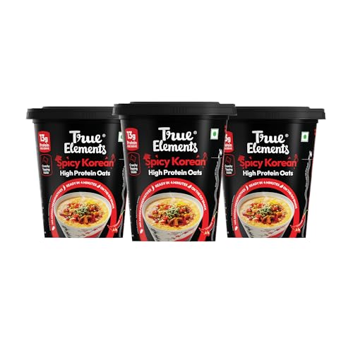 Image of True Elements Spicy Korean Protein Oats 66g Pack of 3