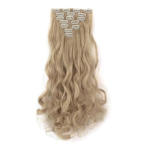Extension de cheveux à clip ondulé 61cm en synthétique volumineux