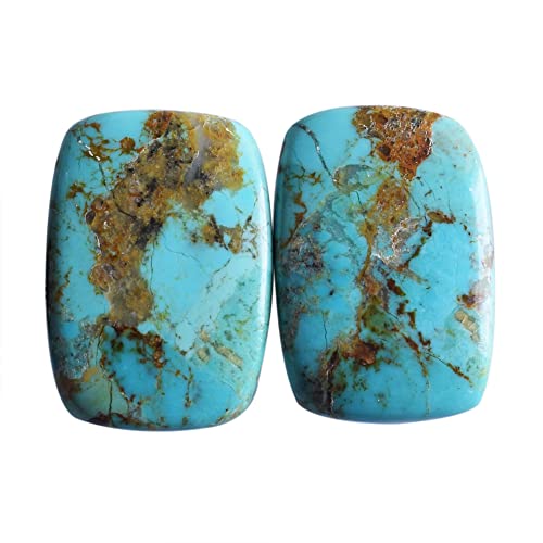 Turquoise naturelle d'Arizona haut de gamme en cabochons Sleeping Beauty 26mm