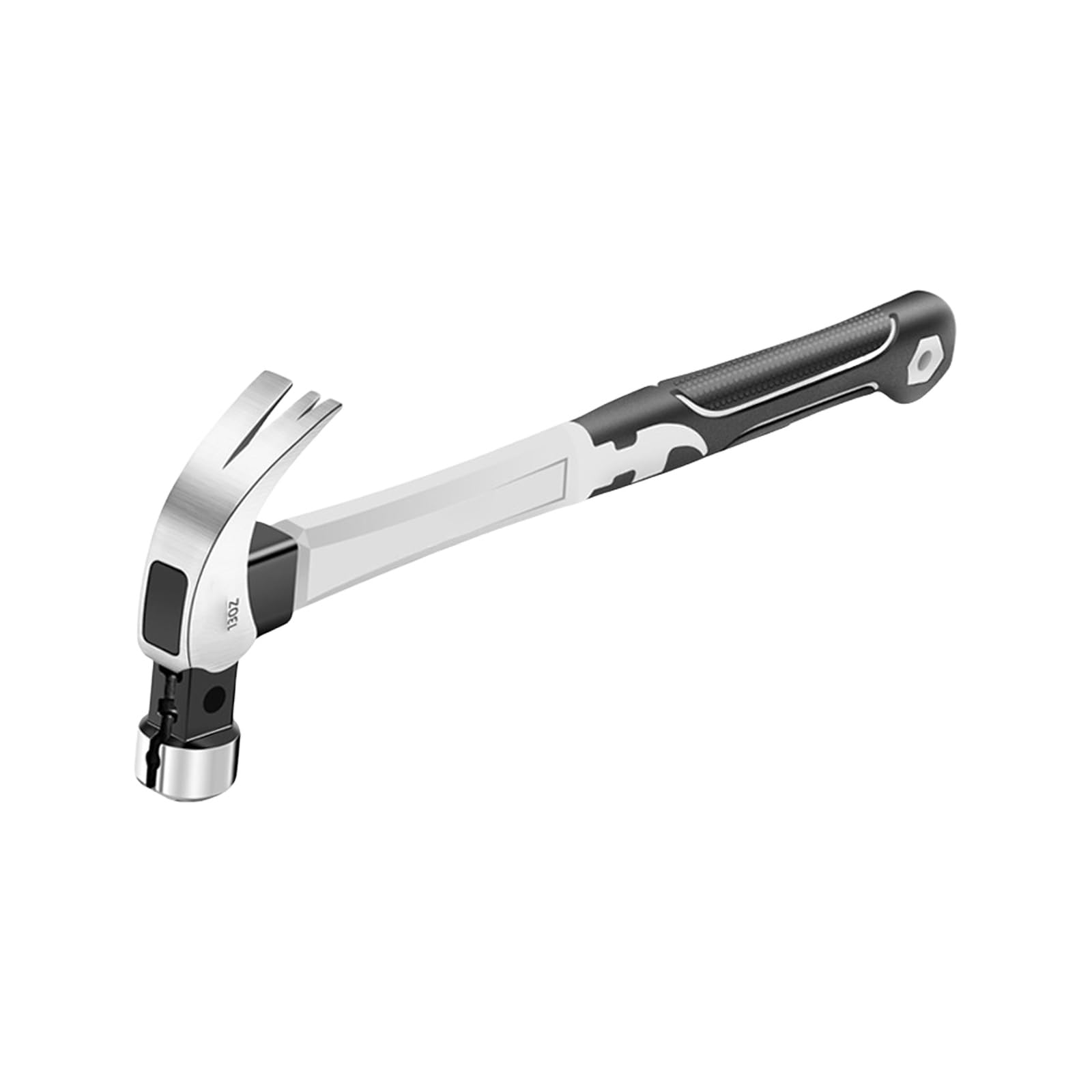 Multipurpose Steel Hammer Nails Puller Carbon Steel Construction Ergonomic Handle for Woodworking Home Repairs Multifunctional Hammer