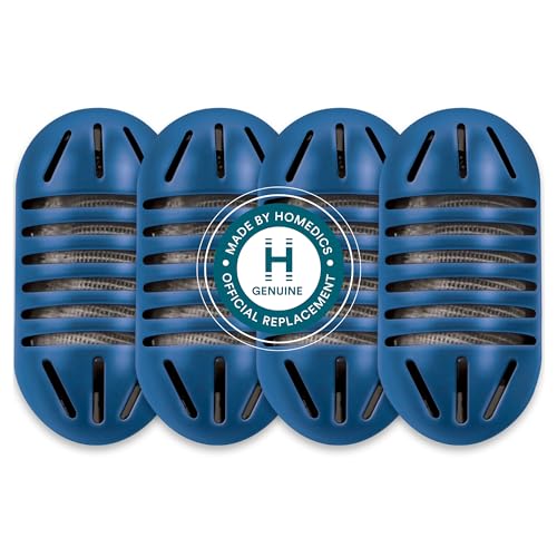 HoMedics Demineralization Cartridge for Ultrasonic Humidifiers – 4-Pack Humidifier Filter Replacements, Filters Mineral Deposits and Purifies Water in Air Humidifiers for Bedroom, Plants, Office Blue by Homedics - Used condition - US$15.16