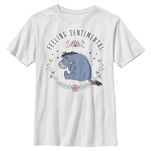 T-shirt Blanc Bourriquet Disney pour Fille Ado avec Motif Fleurs Taille XL