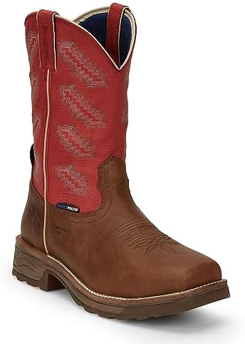 Tony Lama Men's Energy Waterproof Western Work Boot Composite Toe Brown 11 D(M) US | Image 3