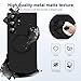 Slim Case for Samsung Galaxy S22 Ultra 5G, [Camera Lens Protector][Mag-Safe] Thin Metal Matte Silicone Soft Rubber S22 Ultra Phone Case, Magnetic Wireless Charging Cover for Samsung S22 Ultra (Black)