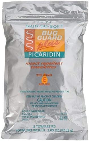 Avon Skin So Soft Bug Guard Plus Mosquito Repellent Picaridin 24 Towelettes