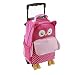 Yodo Zoo 3-Way Toddler Backpack with Wheels or Little Kids Rolling Suitcase Luggage, with Front Pouch and Side Bottle Holders, for Boys and Girls Age 3+, Owl