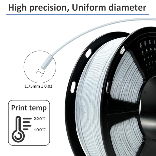 Image of GIANTARM 3D Printer Filament, Marble Pla Filament, 1Kg(2.2lbs) Spool, 1.75mm Dimension Accuracy + /- 0.03mm, 3D Printing Filament