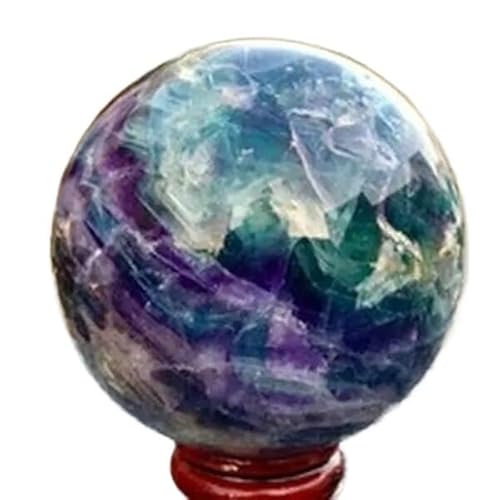 [REVIOTVVS] 1pc 600-650g Colourful Fluorite Quartz Crystal Ball Stone