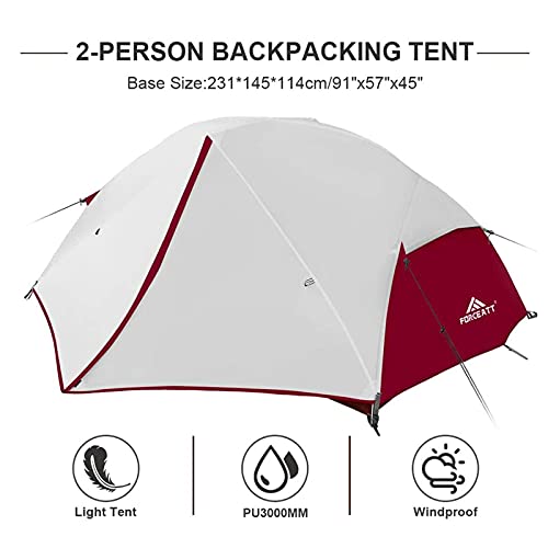 Carpa para 2 personas impermeable y resistente al viento miniatura 2