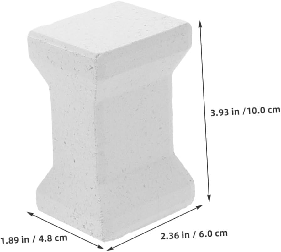 KALLORY 2pcs Kiln Shed Support Pillars for Pottery Firing, Heat Resistant Ceramic Kiln Accessories with 10cm Sturdy Pillar Posts for Ceramic Artists