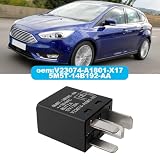 YINETTECH 2 x 4-pinowy przekaźnik samochodowy V23074-A1801-X17 5M5T-14B192-AA kompatybilny z Fordem 12V