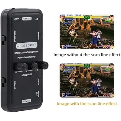 HDMI Scanline Generator Portable Audio Video Output HDMI Image Scan Line Generator Function Board for All Retro Games/Gamers/Mame/Arcade Game/Emulator