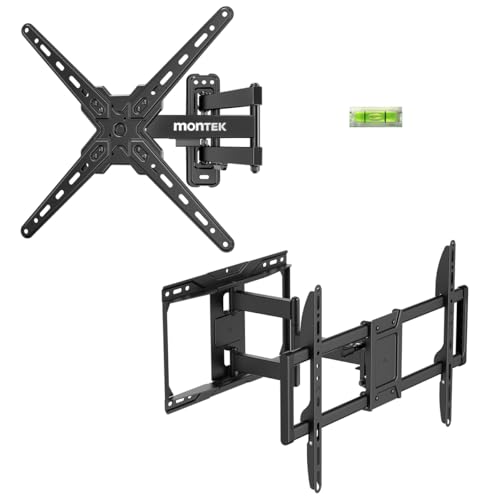 monTEK Full Motion TV Wall Mount Bracket for Most 13-55 Inch & monTEK Heavy Duty TV Wall Mount for 37-90 inch