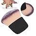 Mini Blush Brush, Soft Fiber Travel Powder Brush, Multifunctional Compact Powder Brushes, Stylish Wet and Dry Small Brushes Beauty Tool, 2.6x2.2in, Black