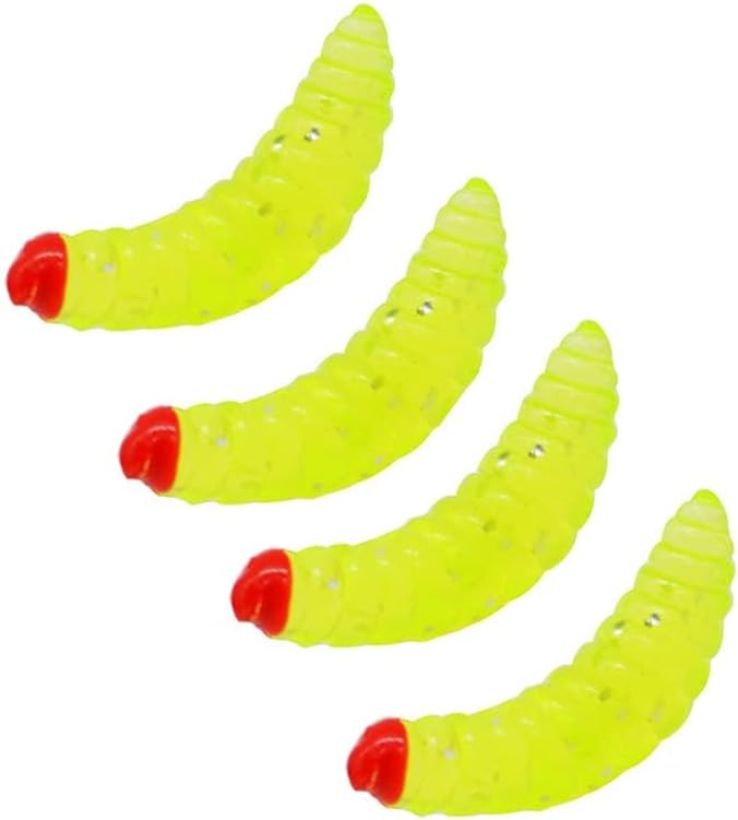 OriGlam Soft Silicone Worm Lures, 100-Pack, 5 Colors, photo 8 of 8