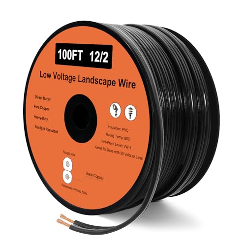 UBOORY 12 Gauge 2 Conductor Low Voltage Wire